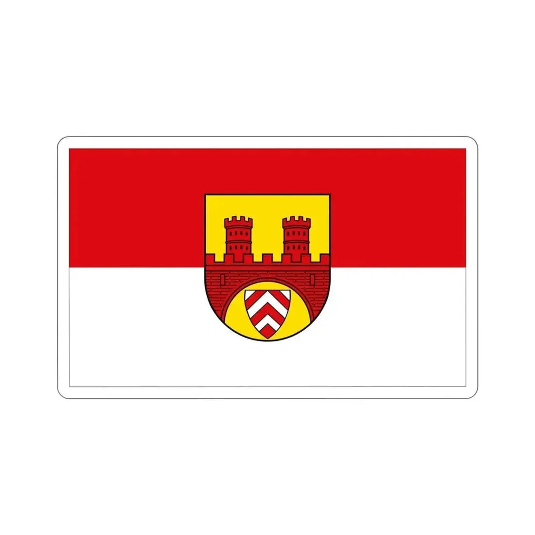 Flag of Bielefeld Germany STICKER Vinyl Die-Cut Decal 5 Inch - The Sticker Space