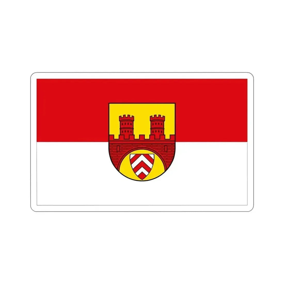 Flag of Bielefeld Germany STICKER Vinyl Die-Cut Decal 6 Inch - The Sticker Space