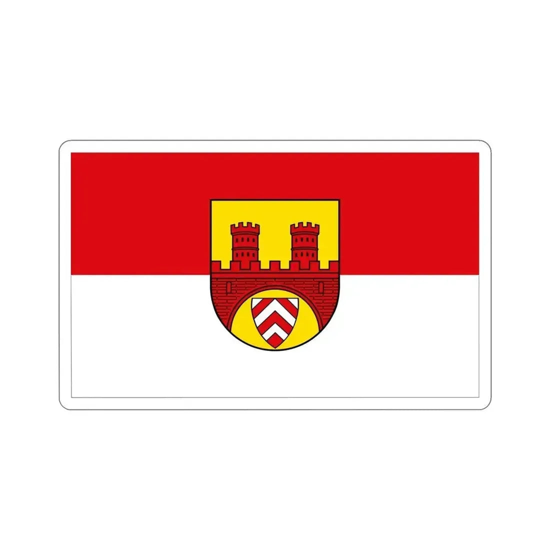 Flag of Bielefeld Germany STICKER Vinyl Die-Cut Decal 6 Inch - The Sticker Space