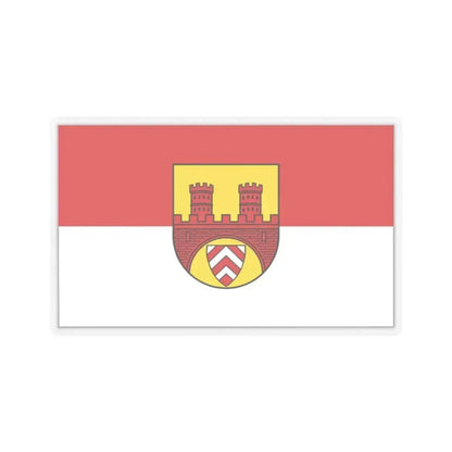 Flag of Bielefeld Germany - STICKER Vinyl Kiss-Cut Decal 2 Inch Transparent - The Sticker Space