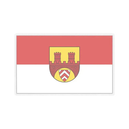 Flag of Bielefeld Germany - STICKER Vinyl Kiss-Cut Decal 3 Inch Transparent - The Sticker Space