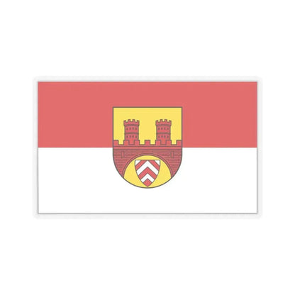 Flag of Bielefeld Germany - STICKER Vinyl Kiss-Cut Decal 4 Inch Transparent - The Sticker Space