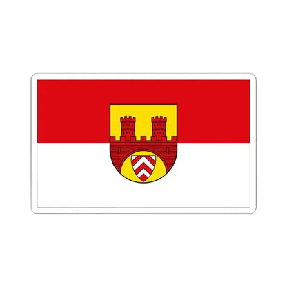 Flag of Bielefeld Germany - STICKER Vinyl Kiss-Cut Decal 4 Inch White - The Sticker Space