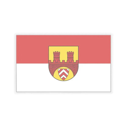 Flag of Bielefeld Germany - STICKER Vinyl Kiss-Cut Decal 6 Inch Transparent - The Sticker Space