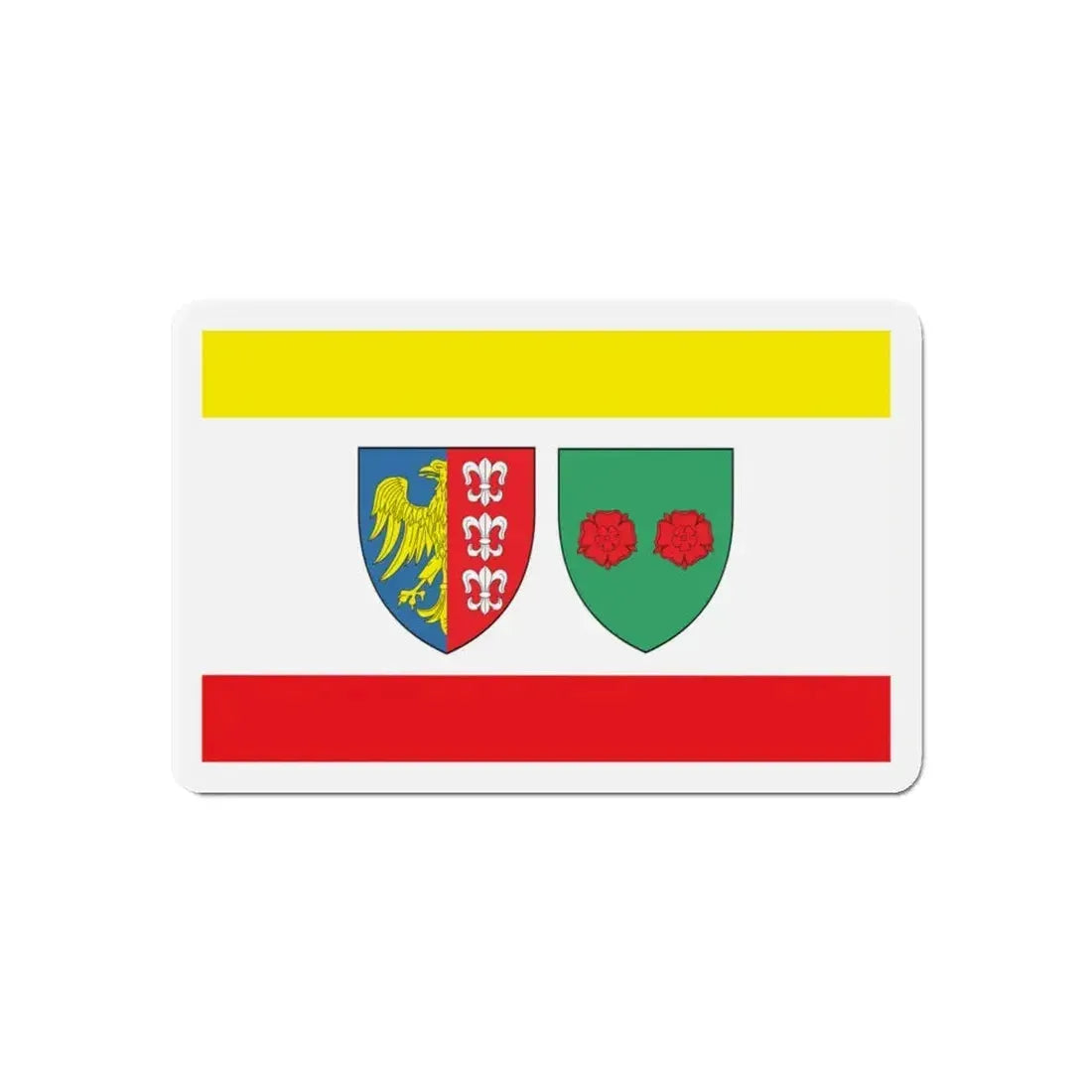 Flag of Bielsko Biała Poland - Refrigerator Magnet 6 Inch - The Sticker Space