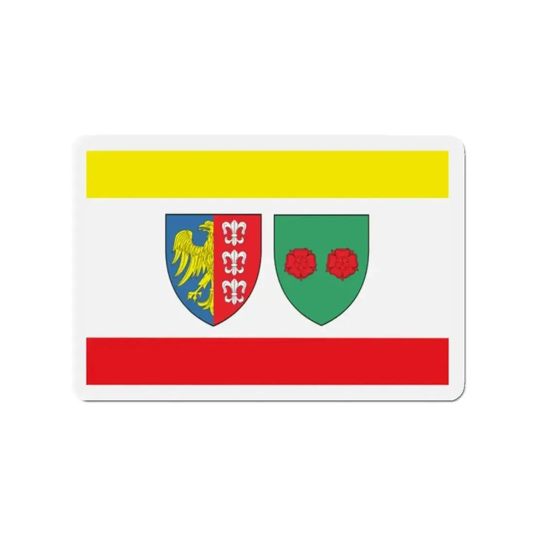 Flag of Bielsko Biała Poland - Refrigerator Magnet - The Sticker Space