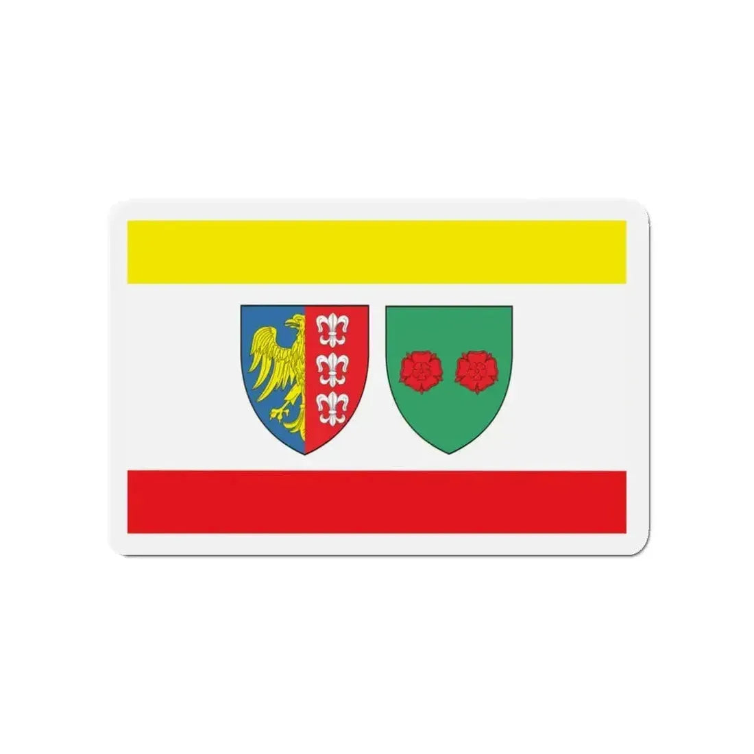 Flag of Bielsko Biała Poland - Refrigerator Magnet - The Sticker Space