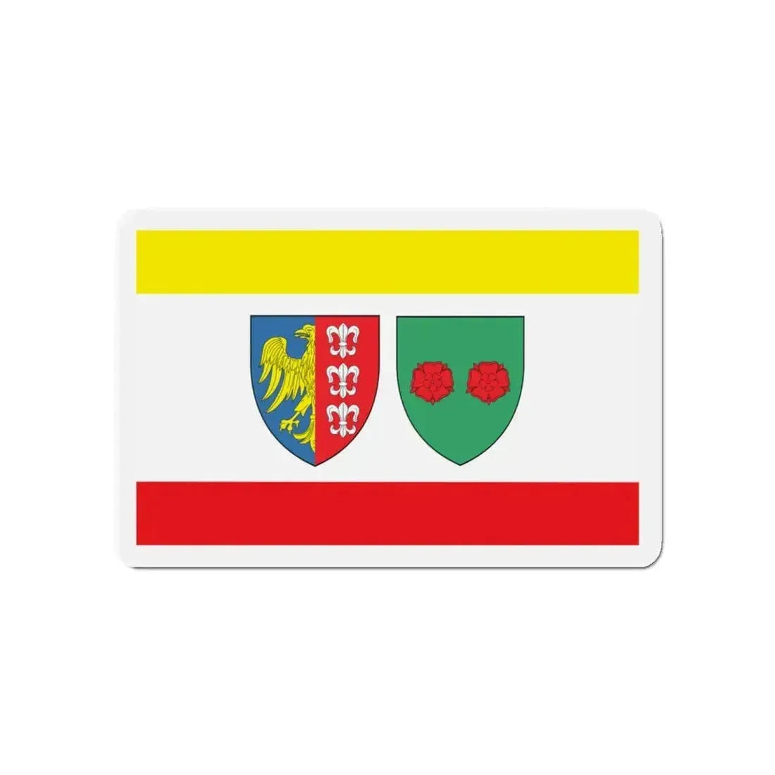 Flag of Bielsko Biała Poland - Refrigerator Magnet - The Sticker Space