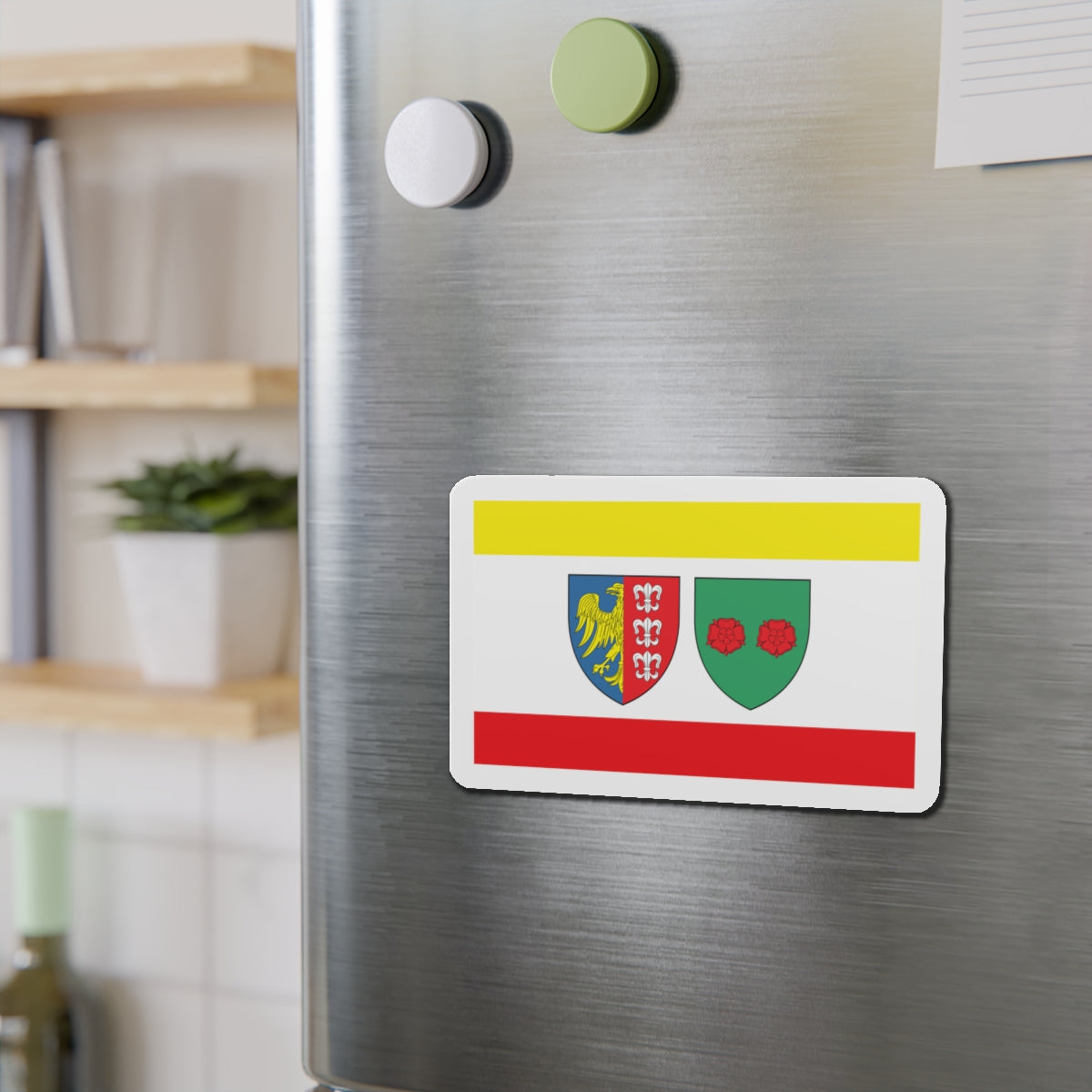 Flag of Bielsko Biała Poland - Die-Cut Magnet-The Sticker Space