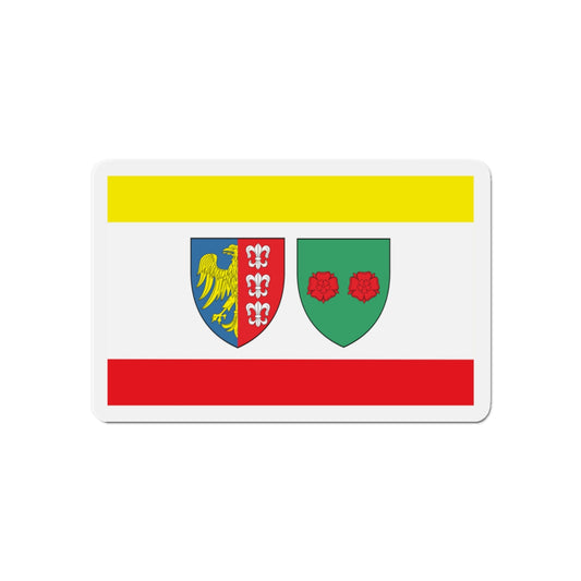 Flag of Bielsko Biała Poland - Die-Cut Magnet-6 × 6"-The Sticker Space