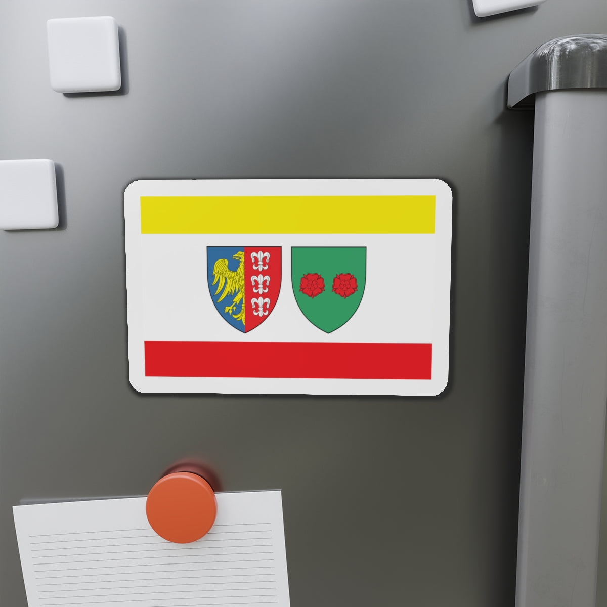 Flag of Bielsko Biała Poland - Die-Cut Magnet-The Sticker Space