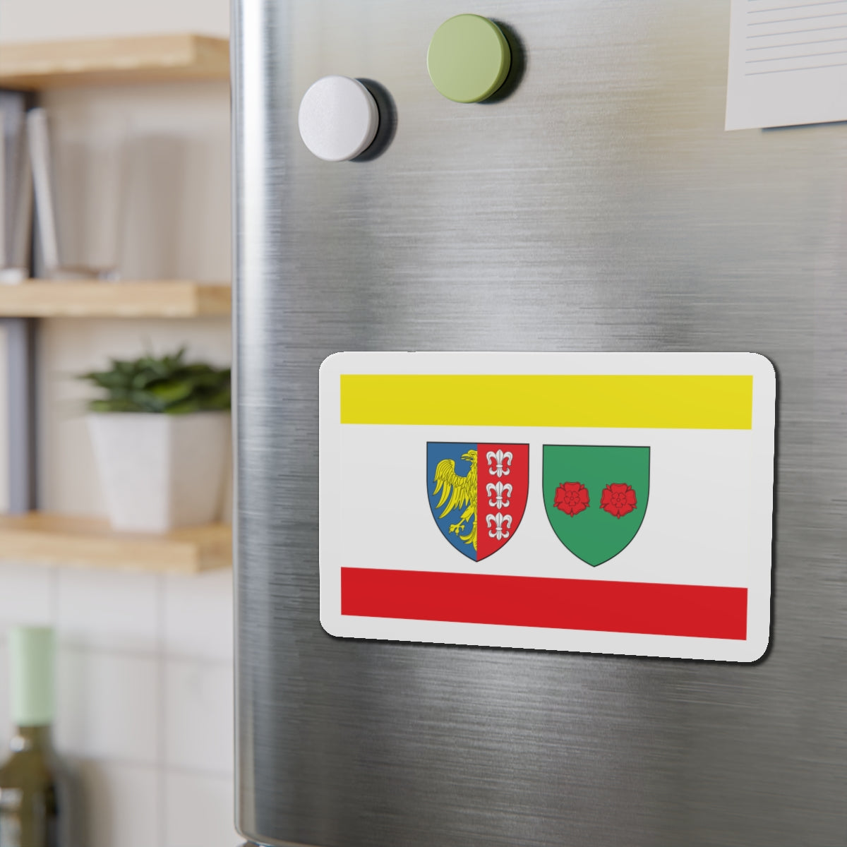 Flag of Bielsko Biała Poland - Die-Cut Magnet-The Sticker Space