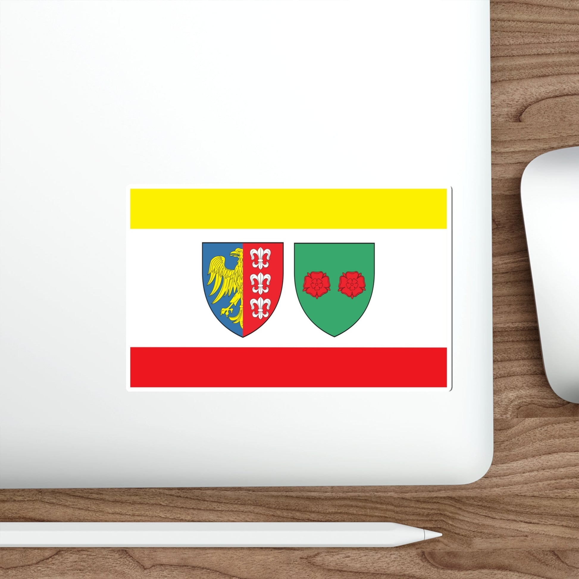 Flag of Bielsko Biała Poland STICKER Vinyl Die-Cut Decal-The Sticker Space