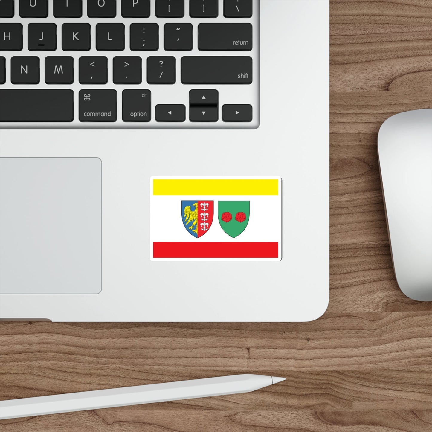 Flag of Bielsko Biała Poland STICKER Vinyl Die-Cut Decal-The Sticker Space