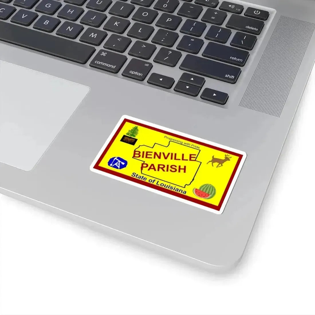 Flag of Bienville Parish Louisiana (United States) STICKER Vinyl Kiss-Cut Decal - The Sticker Space