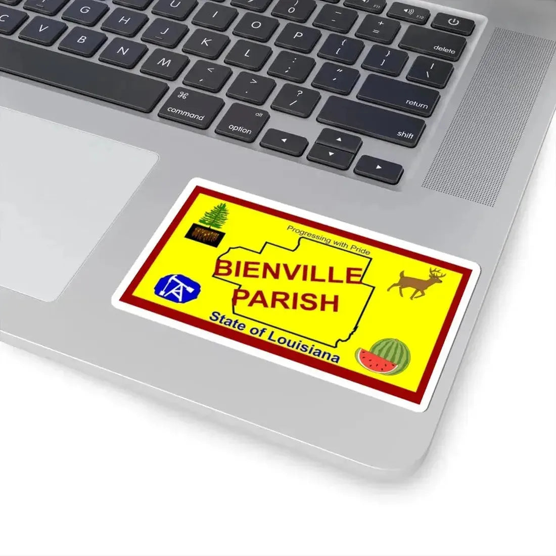 Flag of Bienville Parish Louisiana (United States) STICKER Vinyl Kiss-Cut Decal - The Sticker Space