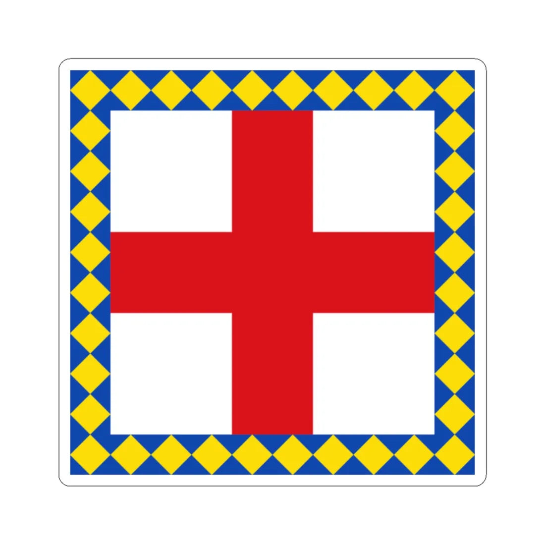 Flag of Biliy Kamin (Ukraine) STICKER Vinyl Kiss-Cut Decal 2 Inch White - The Sticker Space