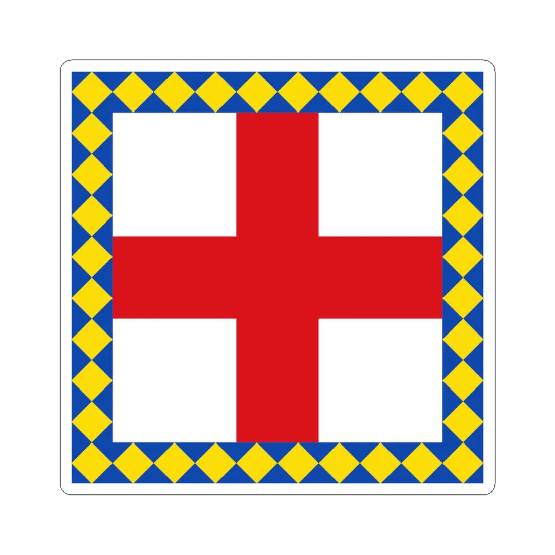 Flag of Biliy Kamin (Ukraine) STICKER Vinyl Kiss-Cut Decal 3 Inch White - The Sticker Space