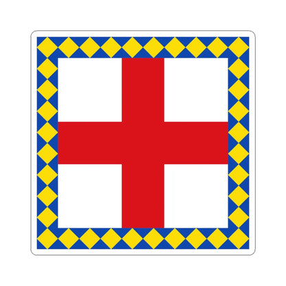 Flag of Biliy Kamin (Ukraine) STICKER Vinyl Kiss-Cut Decal 3 Inch White - The Sticker Space