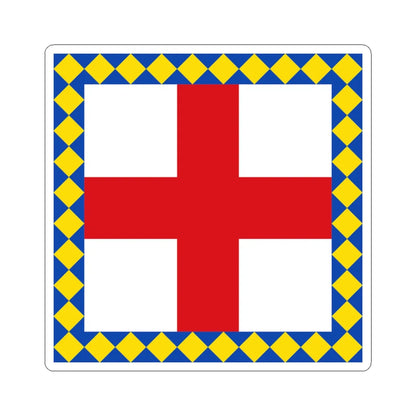 Flag of Biliy Kamin (Ukraine) STICKER Vinyl Kiss-Cut Decal 4 Inch White - The Sticker Space