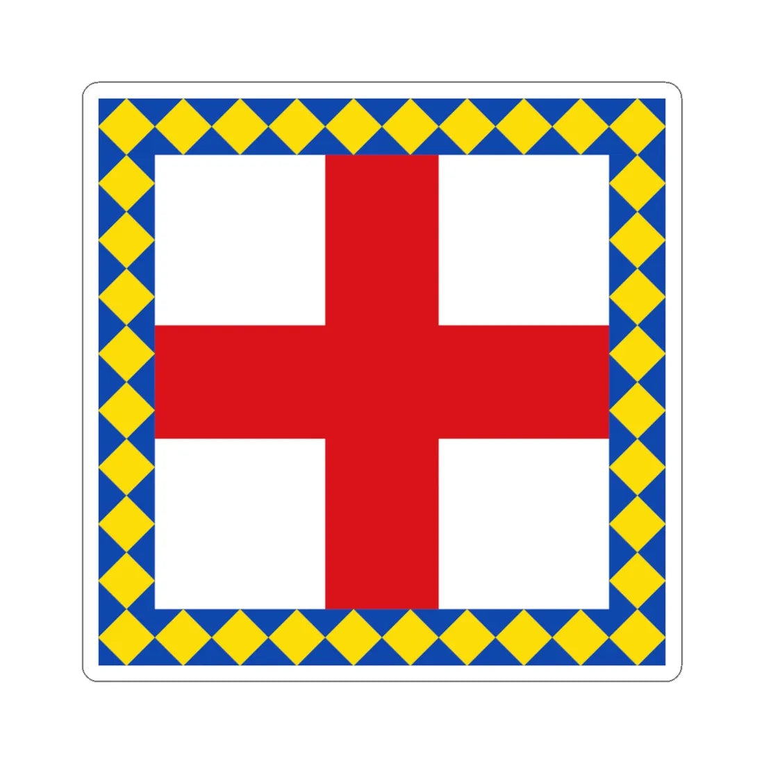 Flag of Biliy Kamin (Ukraine) STICKER Vinyl Kiss-Cut Decal 6 Inch White - The Sticker Space