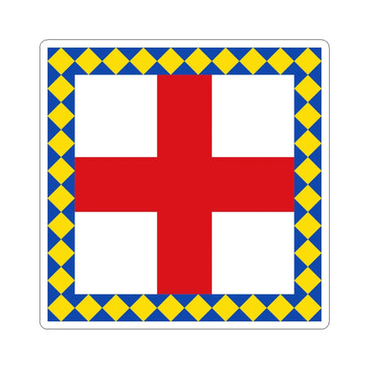 Flag of Biliy Kamin (Ukraine) STICKER Vinyl Kiss-Cut Decal 6 Inch White - The Sticker Space