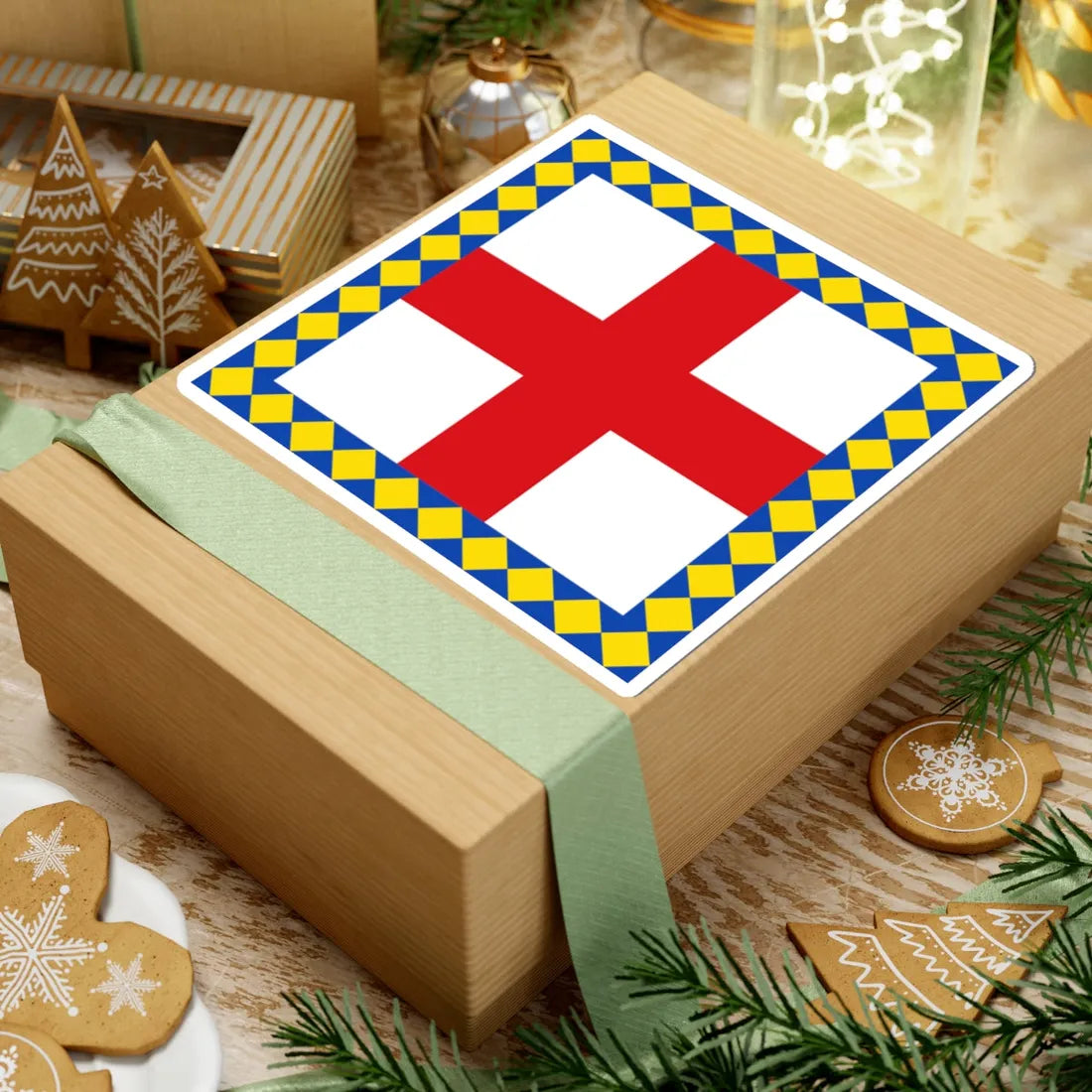 Flag of Biliy Kamin (Ukraine) STICKER Vinyl Kiss-Cut Decal - The Sticker Space