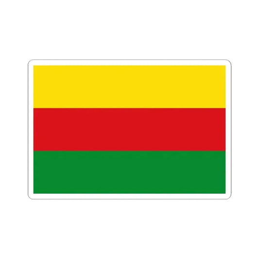 Flag of Bilzen (Belgium) STICKER Vinyl Kiss-Cut Decal 2 Inch White - The Sticker Space