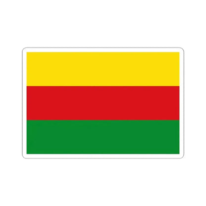 Flag of Bilzen (Belgium) STICKER Vinyl Kiss-Cut Decal 4 Inch White - The Sticker Space
