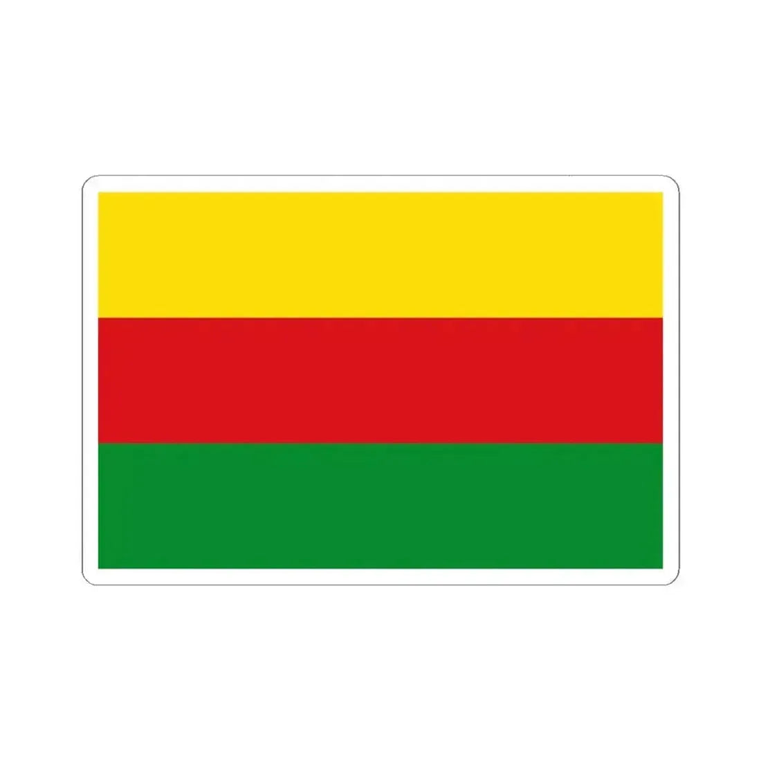 Flag of Bilzen (Belgium) STICKER Vinyl Kiss-Cut Decal 6 Inch White - The Sticker Space