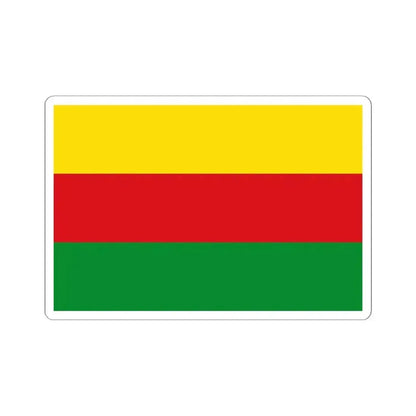 Flag of Bilzen (Belgium) STICKER Vinyl Kiss-Cut Decal 6 Inch White - The Sticker Space