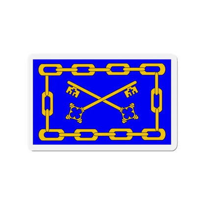 Flag of Birżebbuġa 1993 to 2000 Malta - Refrigerator Magnet 2 Inch - The Sticker Space