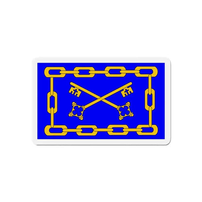 Flag of Birżebbuġa 1993 to 2000 Malta - Refrigerator Magnet 6 Inch - The Sticker Space