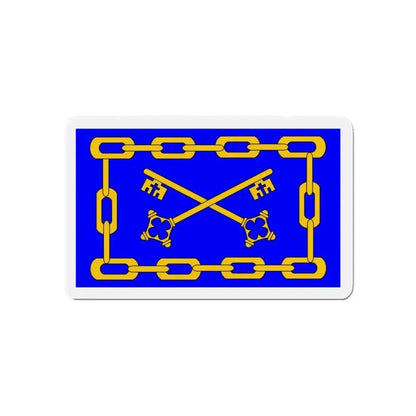 Flag of Birżebbuġa 1993 to 2000 Malta - Refrigerator Magnet - The Sticker Space