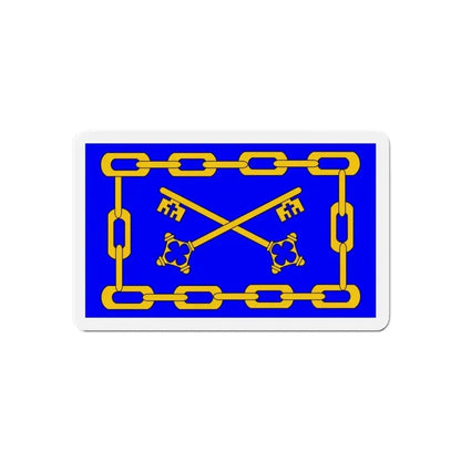 Flag of Birżebbuġa 1993 to 2000 Malta - Refrigerator Magnet - The Sticker Space