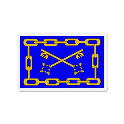 Flag of Birżebbuġa 1993 to 2000 Malta - Refrigerator Magnet - The Sticker Space