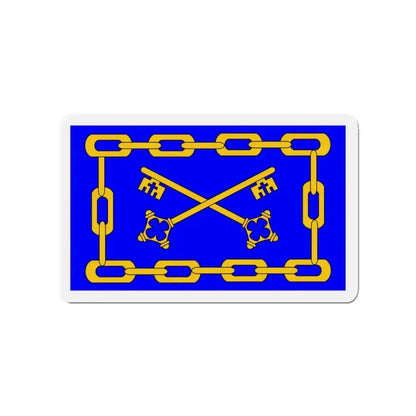 Flag of Birżebbuġa 1993 to 2000 Malta - Refrigerator Magnet - The Sticker Space