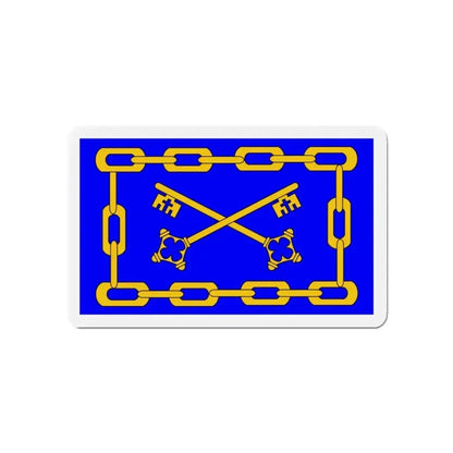 Flag of Birżebbuġa 1993 to 2000 Malta - Refrigerator Magnet - The Sticker Space