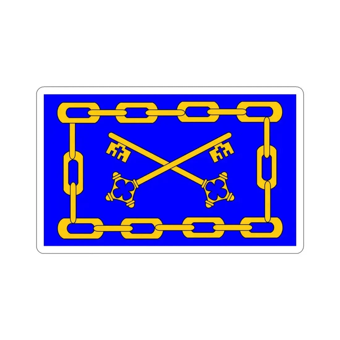 Flag of Birżebbuġa 1993 to 2000 Malta STICKER Vinyl Die-Cut Decal 3 Inch - The Sticker Space