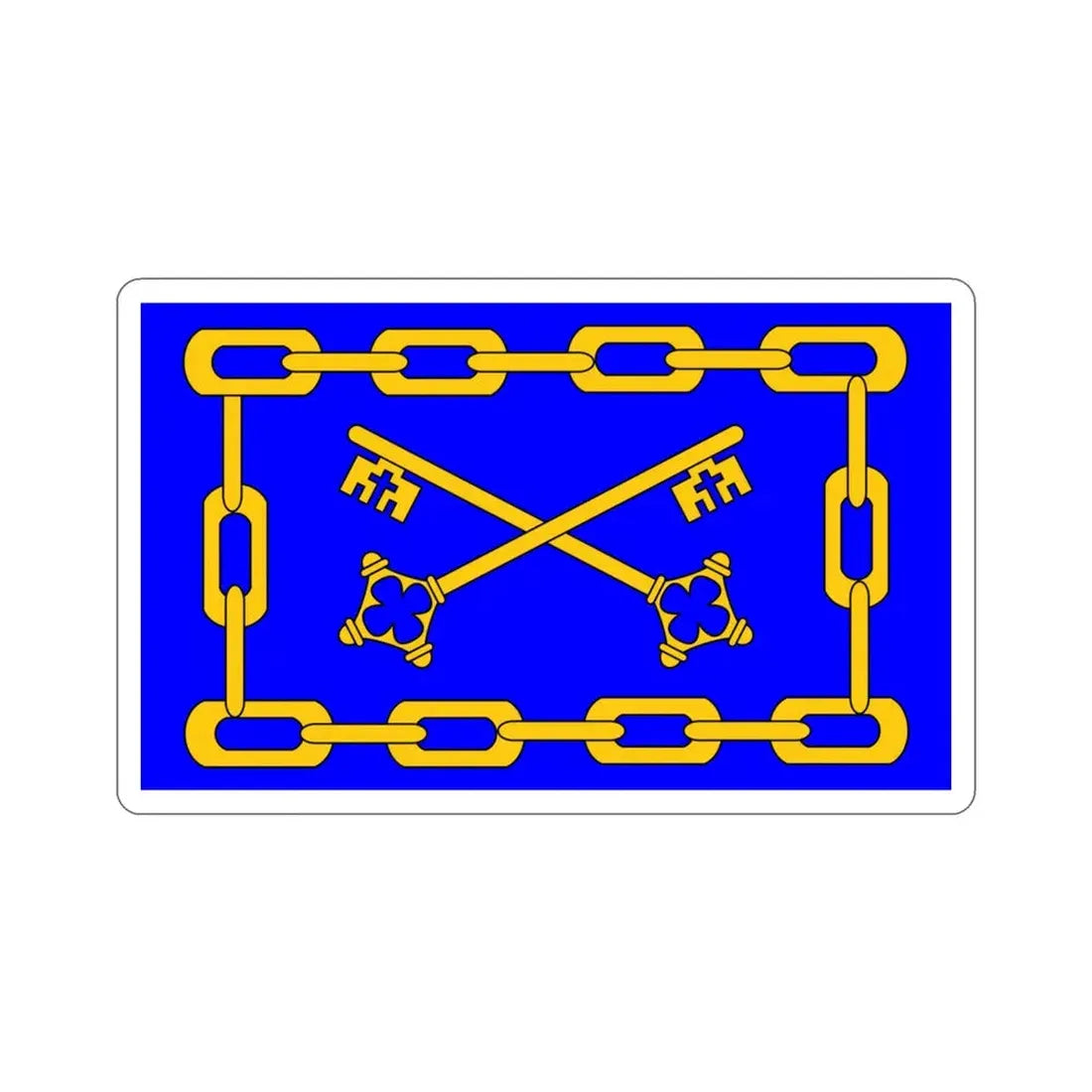 Flag of Birżebbuġa 1993 to 2000 Malta STICKER Vinyl Die-Cut Decal 3 Inch - The Sticker Space