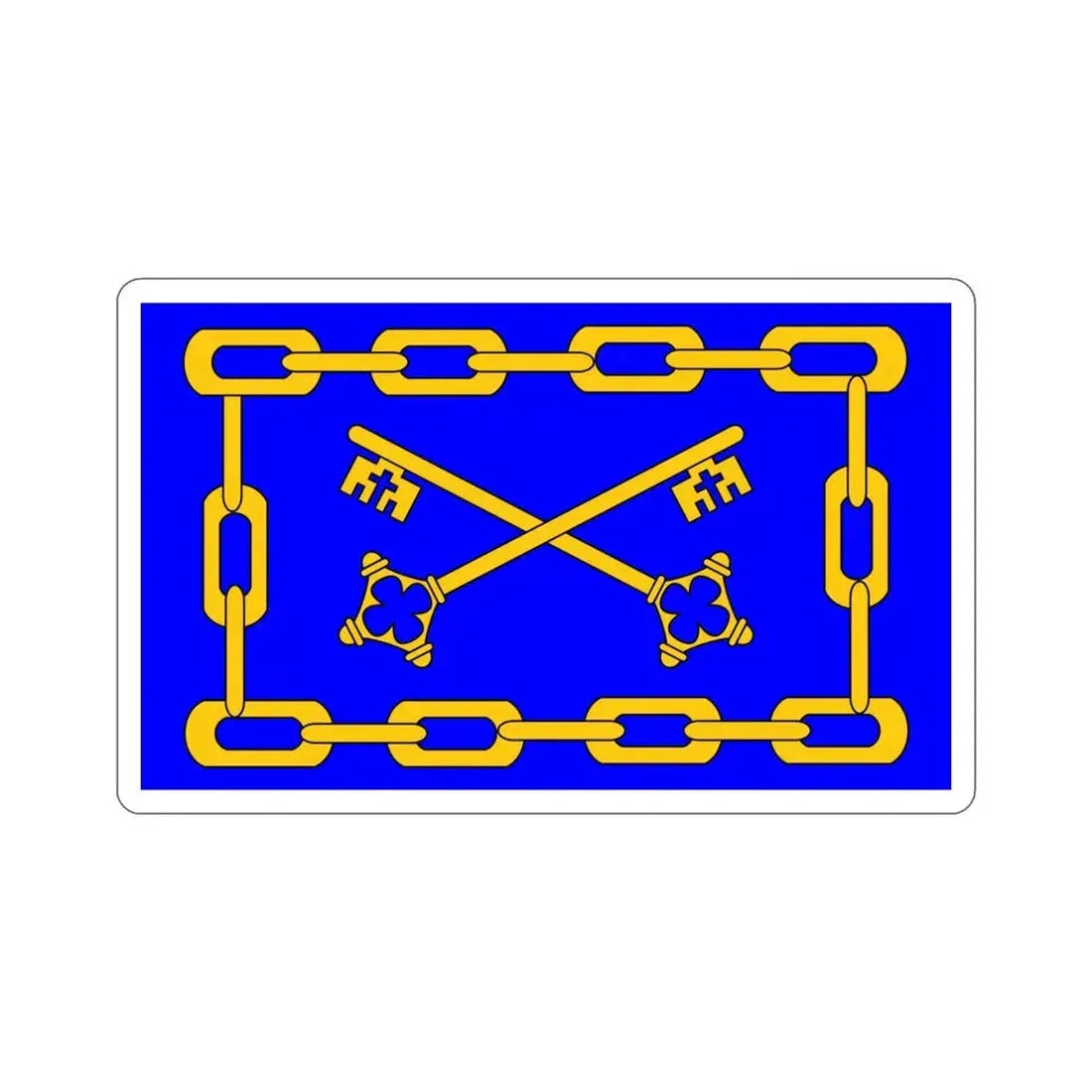 Flag of Birżebbuġa 1993 to 2000 Malta STICKER Vinyl Die-Cut Decal 4 Inch - The Sticker Space