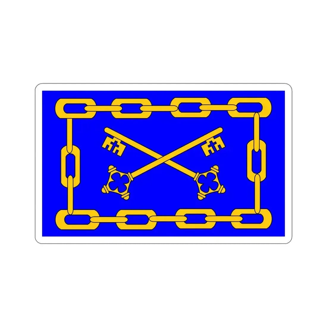 Flag of Birżebbuġa 1993 to 2000 Malta STICKER Vinyl Die-Cut Decal 5 Inch - The Sticker Space