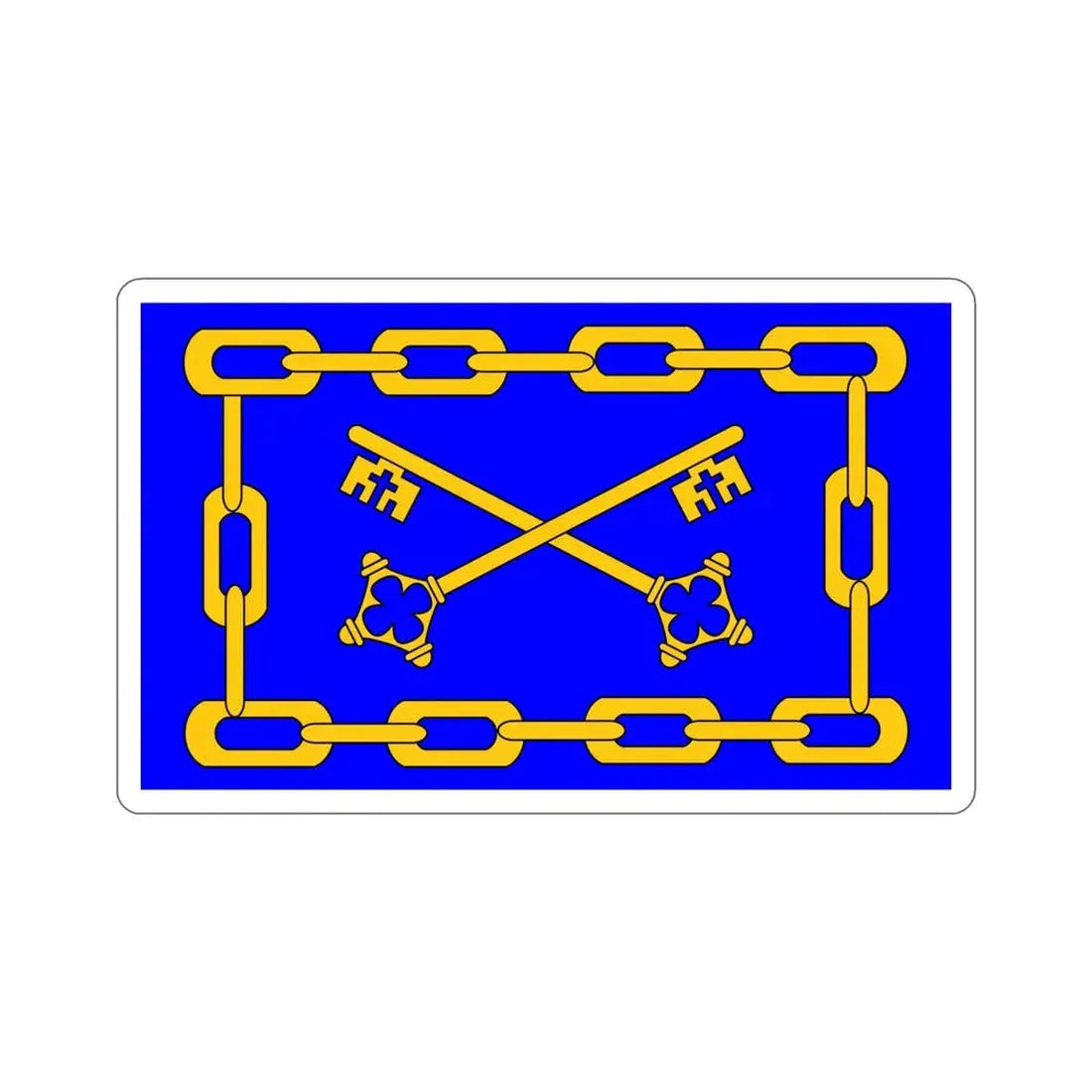 Flag of Birżebbuġa 1993 to 2000 Malta STICKER Vinyl Die-Cut Decal 5 Inch - The Sticker Space