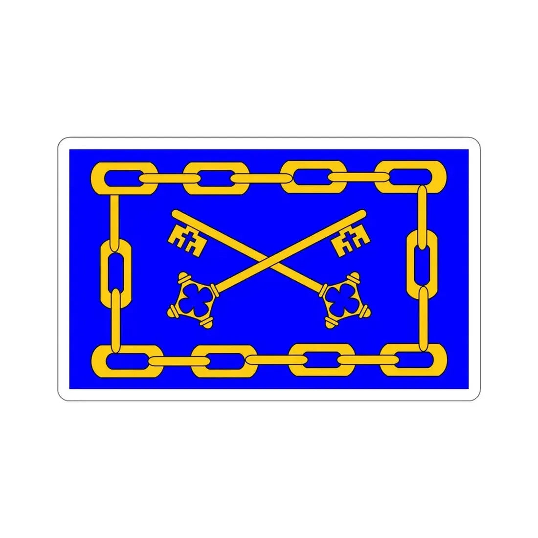 Flag of Birżebbuġa 1993 to 2000 Malta STICKER Vinyl Die-Cut Decal 6 Inch - The Sticker Space