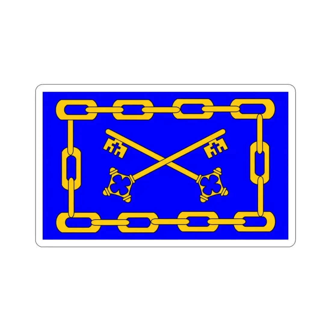 Flag of Birżebbuġa 1993 to 2000 Malta STICKER Vinyl Die-Cut Decal - The Sticker Space