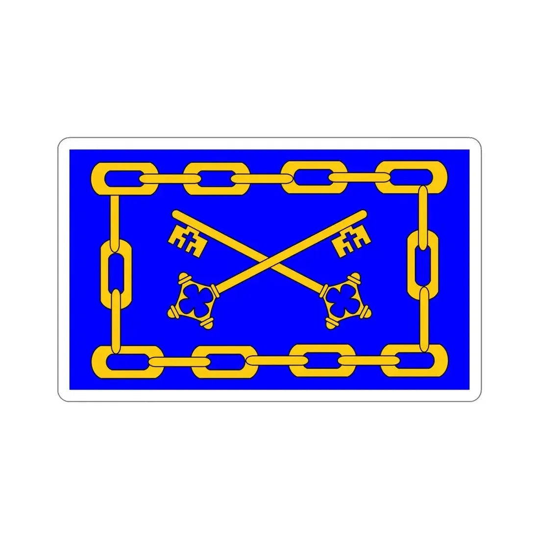 Flag of Birżebbuġa 1993 to 2000 Malta STICKER Vinyl Die-Cut Decal - The Sticker Space