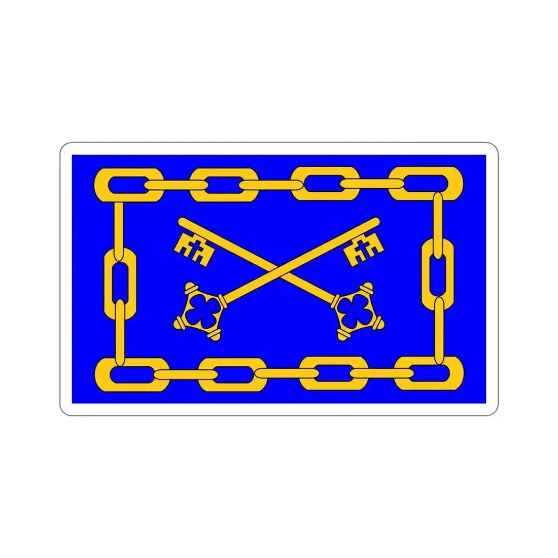 Flag of Birżebbuġa 1993 to 2000 Malta STICKER Vinyl Die-Cut Decal - The Sticker Space