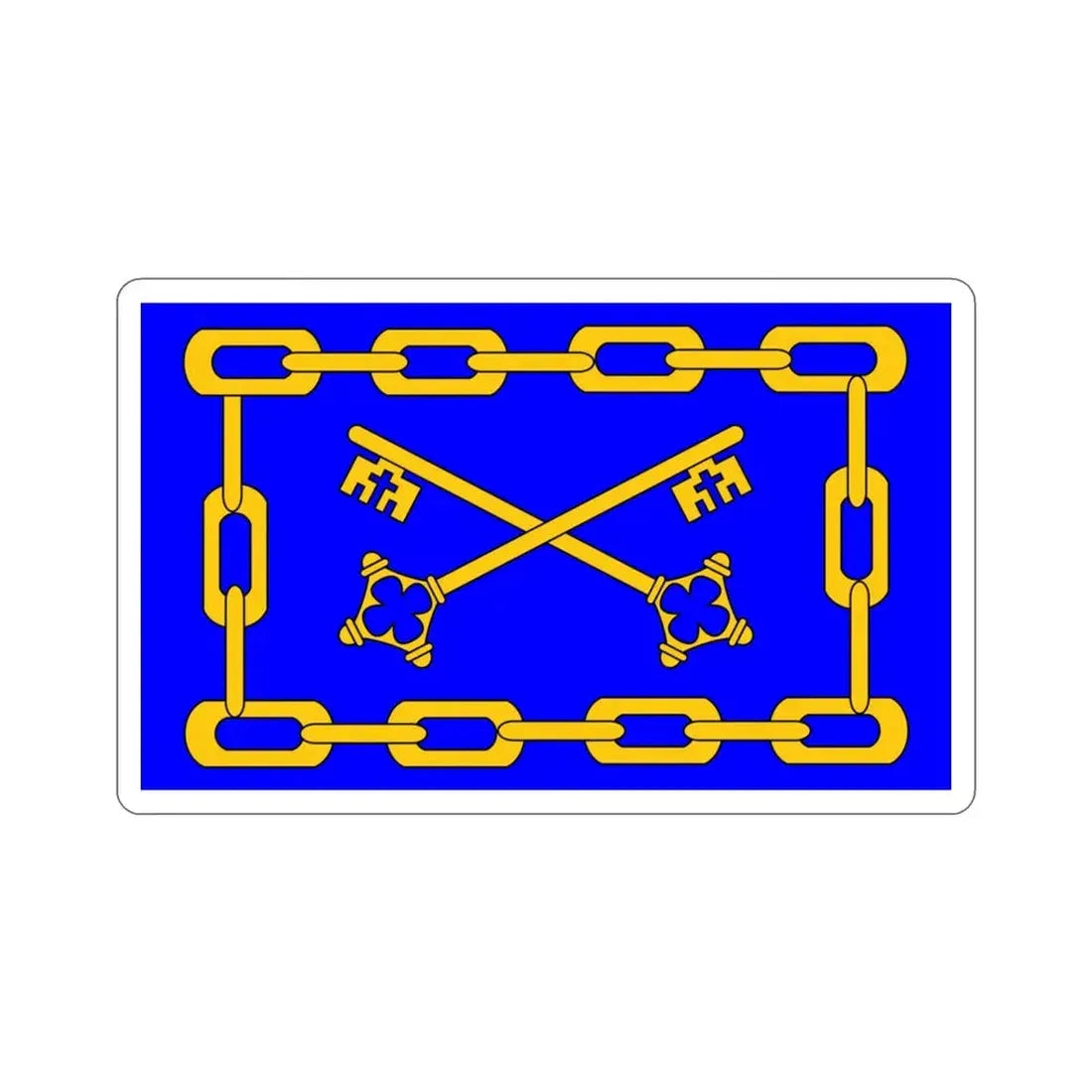 Flag of Birżebbuġa 1993 to 2000 Malta STICKER Vinyl Die-Cut Decal - The Sticker Space