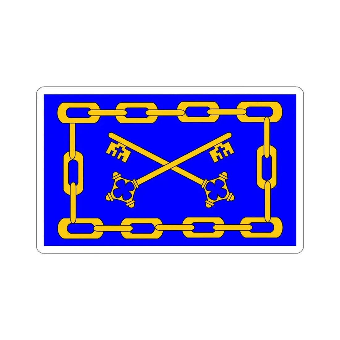 Flag of Birżebbuġa 1993 to 2000 Malta STICKER Vinyl Die-Cut Decal - The Sticker Space