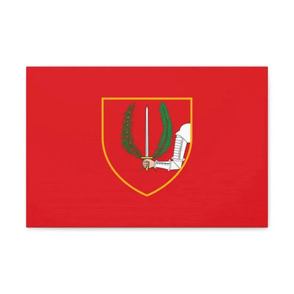 Flag of Birgu Malta - Canvas Wall Art 18″ x 12″ 1.25" - The Sticker Space